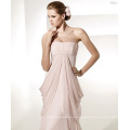 Empire Sheath Column Sweetheart Chapel Train Chiffon Draped Ruffled Wedding Dress